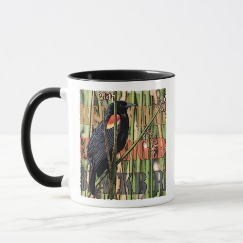 Red Winged Blackbird Combo Mug