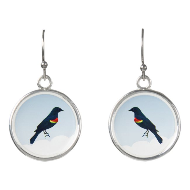 Red-winged Blackbird Earrings