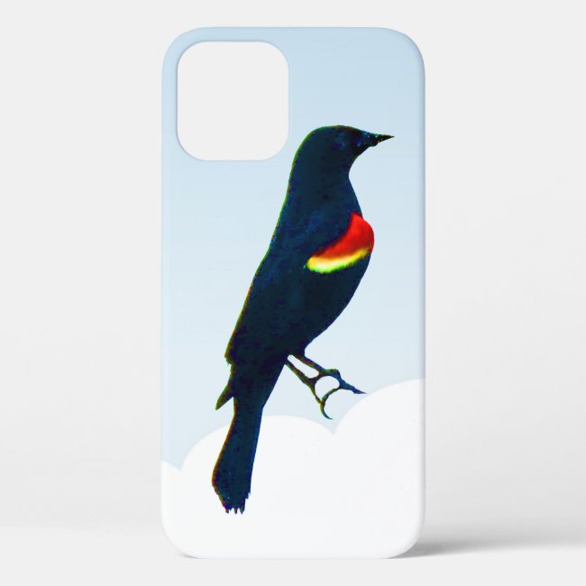 Red-winged Blackbird iPhone 12 Case