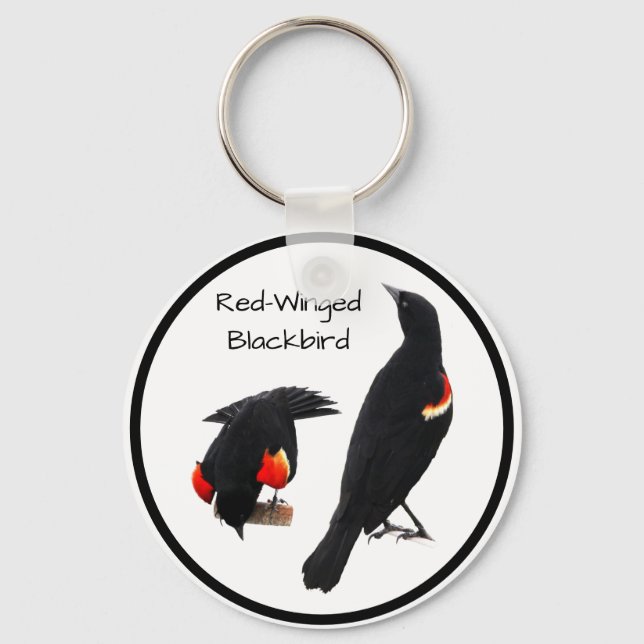 Red-Winged Blackbird Keychain (Front)