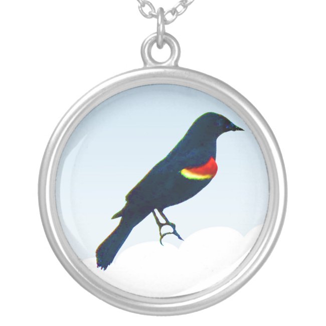 Red-winged Blackbird Necklace