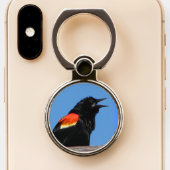 Red-winged Blackbird Phone Ring Holder (Close Up)