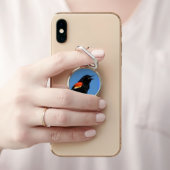 Red-winged Blackbird Phone Ring Holder (In Situ)