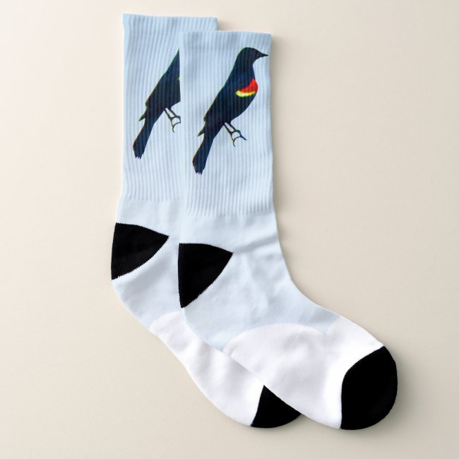 Red-winged Blackbird Socks