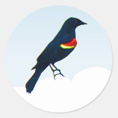 Red_winged Blackbird  Stickers