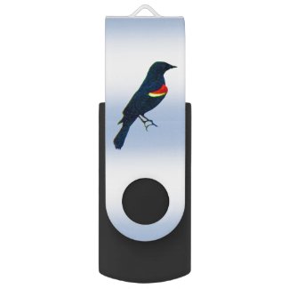 Red-winged Blackbird USB Flash Drive