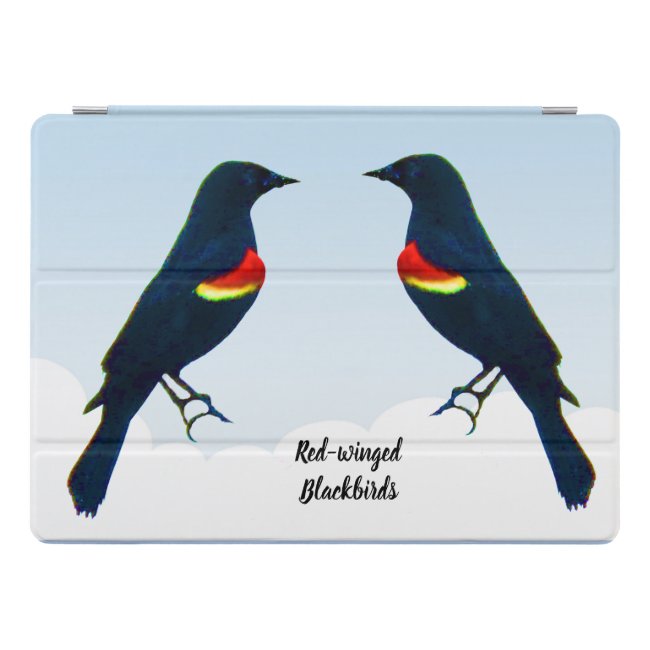 Red-winged Blackbirds Blue iPad Pro Case