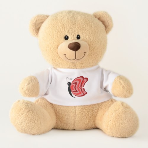 Red Winged Butterfly Teddy Bear