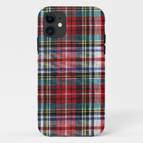 Red Winter Christmas Plaid iPhone 5 Case