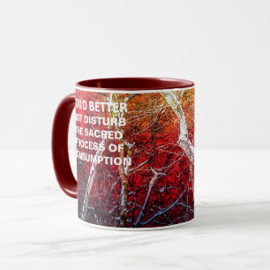 Red winter night mug
