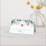Red Winter Snow Christmas Baby Clothes Place Card<br><div class="desc">The Red Winter Snow Christmas Baby Clothes Place Card is a charming addition to your holiday-themed celebration. Featuring a festive red design with delicate snowflakes and adorable baby clothes, these place cards are perfect for guiding guests to their seats while adding a touch of seasonal cheer. Ideal for baby showers...</div>