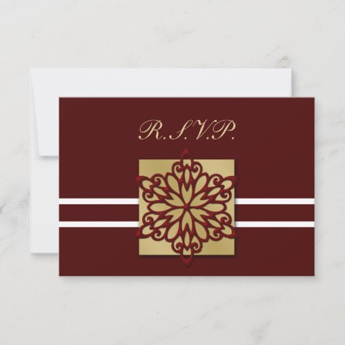 red winter wedding rsvp standard 35 x 5