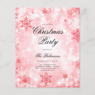 Red Winter Wonder Invite Program & Menu