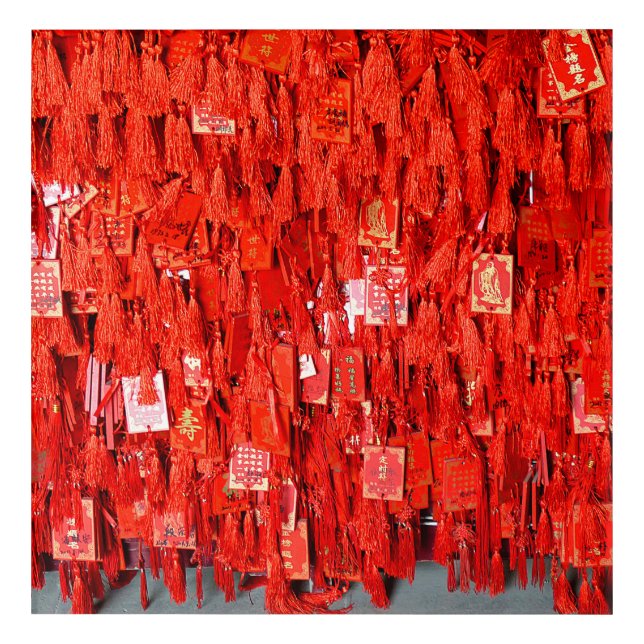 Red Wishes Acrylic Print (Front)