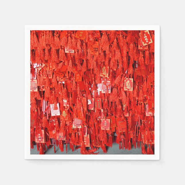 Red Wishes Napkins (Front)