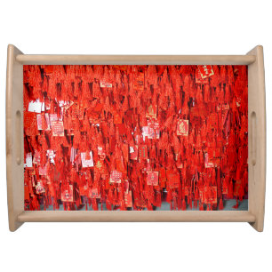 Red Wishes Serving Tray