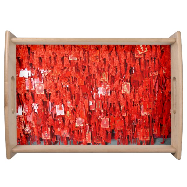 Red Wishes Serving Tray (Front)