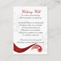red wishing well cards