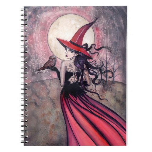 Red Witch and Owl Notebook