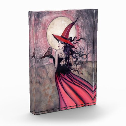 Red Witch and Owl Wiccan Fantasy Art Award