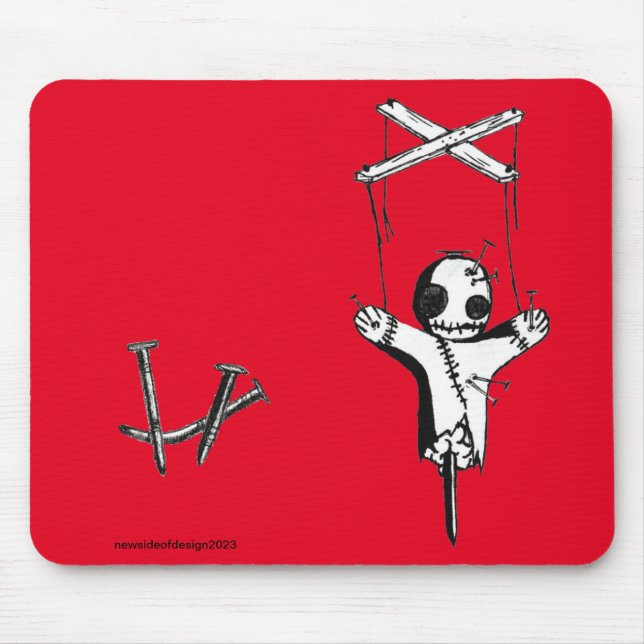 Red Witch Doll Mouse Pad  (Front)