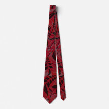 Red with Black and Grey Leaves
