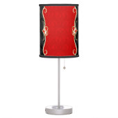 Red with Black    Table Lamp (Left)