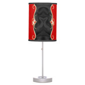 Red with Black    Table Lamp (Front)