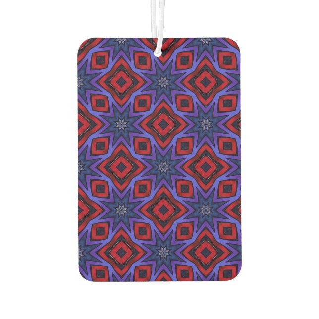 Red with Blue Star Air Freshener (Back)