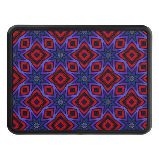 Red with Blue Star Air Freshener Hitch Cover