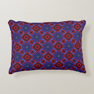 Red With Blue Stars Accent Pillow