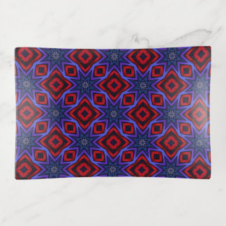Red With Blue Stars Trinket Tray