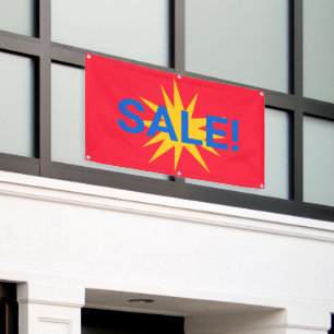 Red with Starburst Sale Banner