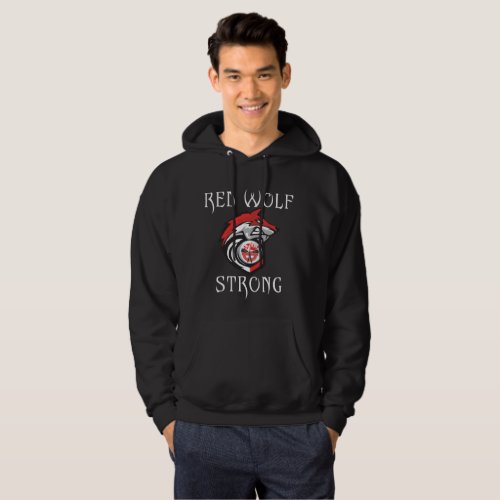 Red Wolf Strong Hoodie