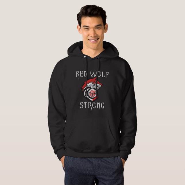 Red Wolf Strong Hoodie (Front Full)
