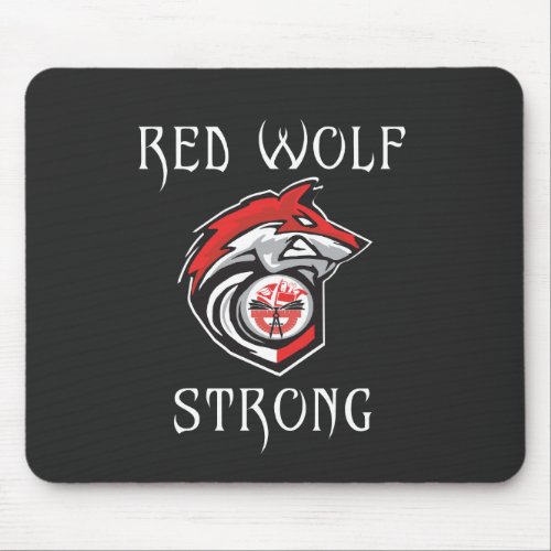 Red Wolf Strong Mouse Pad
