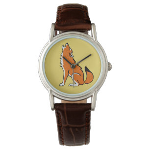- Red WOLF - Wildlife - yellow - Watch