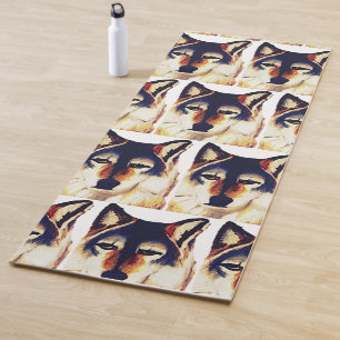 RED WOLF YOGA MAT