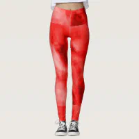 Red Women's Leggings