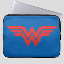 Red Wonder Woman Logo Laptop Sleeve