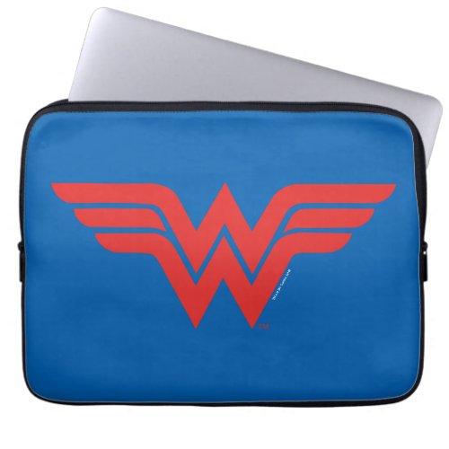 Red Wonder Woman Logo Laptop Sleeve