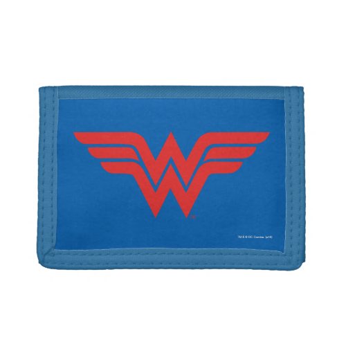 Red Wonder Woman Logo Trifold Wallet