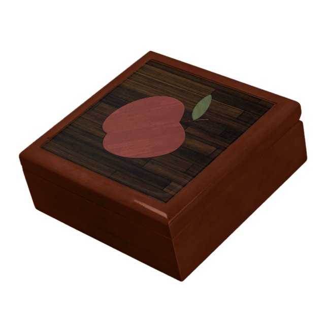Red Wood Apple Gift Box (Side)