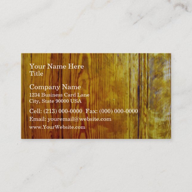 Red wooden furniture interior design texture business card (Front)