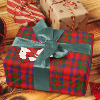 Red Wool Tartan Wrapping Paper