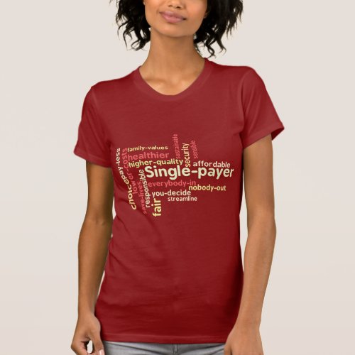 Red Word Cloud T_shirt