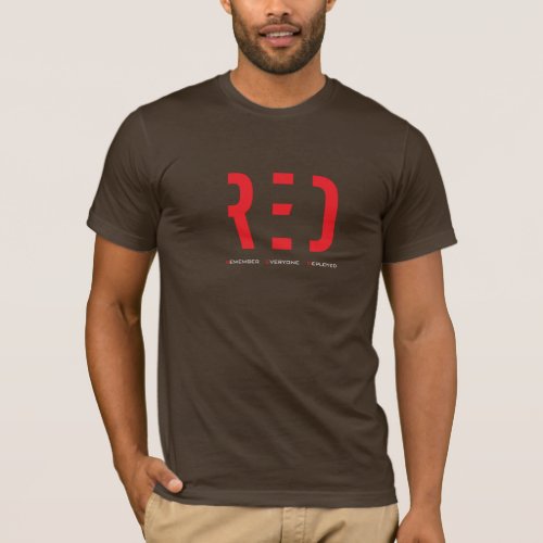 red wording T_Shirt