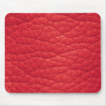 Red Wrinkled Faux Soft Leather Mousepad at Zazzle