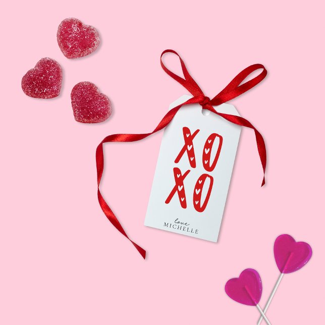 Red XOXO, Valentine's Day  Gift Tags (Creator Uploaded)