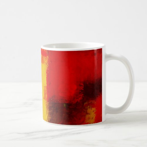 Red Yellow Abstract Coffee Mug